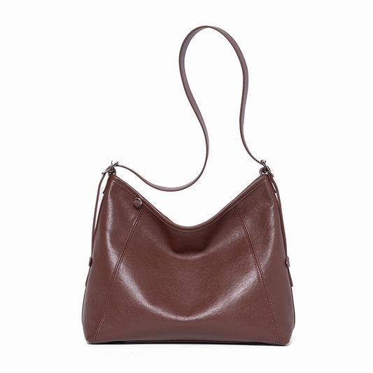 The Heritage Boston Genuine Leather Bag - Classic Top-Handle Bowling Tote