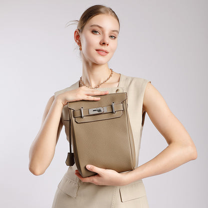 Minimalist Genuine Leather Sling Chest Bag