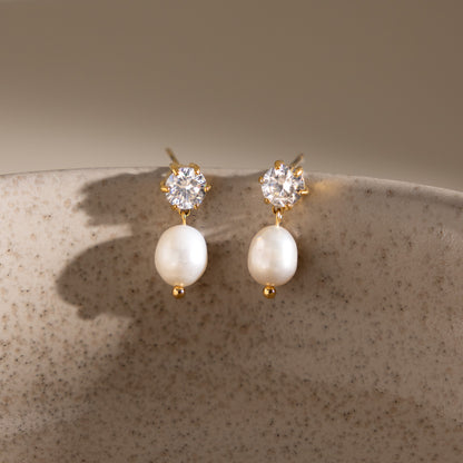 Chic Radiant French Vintage Heritage Pendant Earrings
