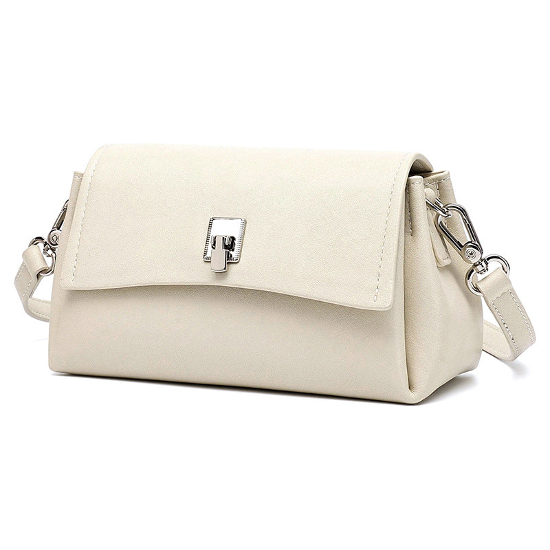 Featherlight Pebbled Genuine Leather Pillow Clutch Bag