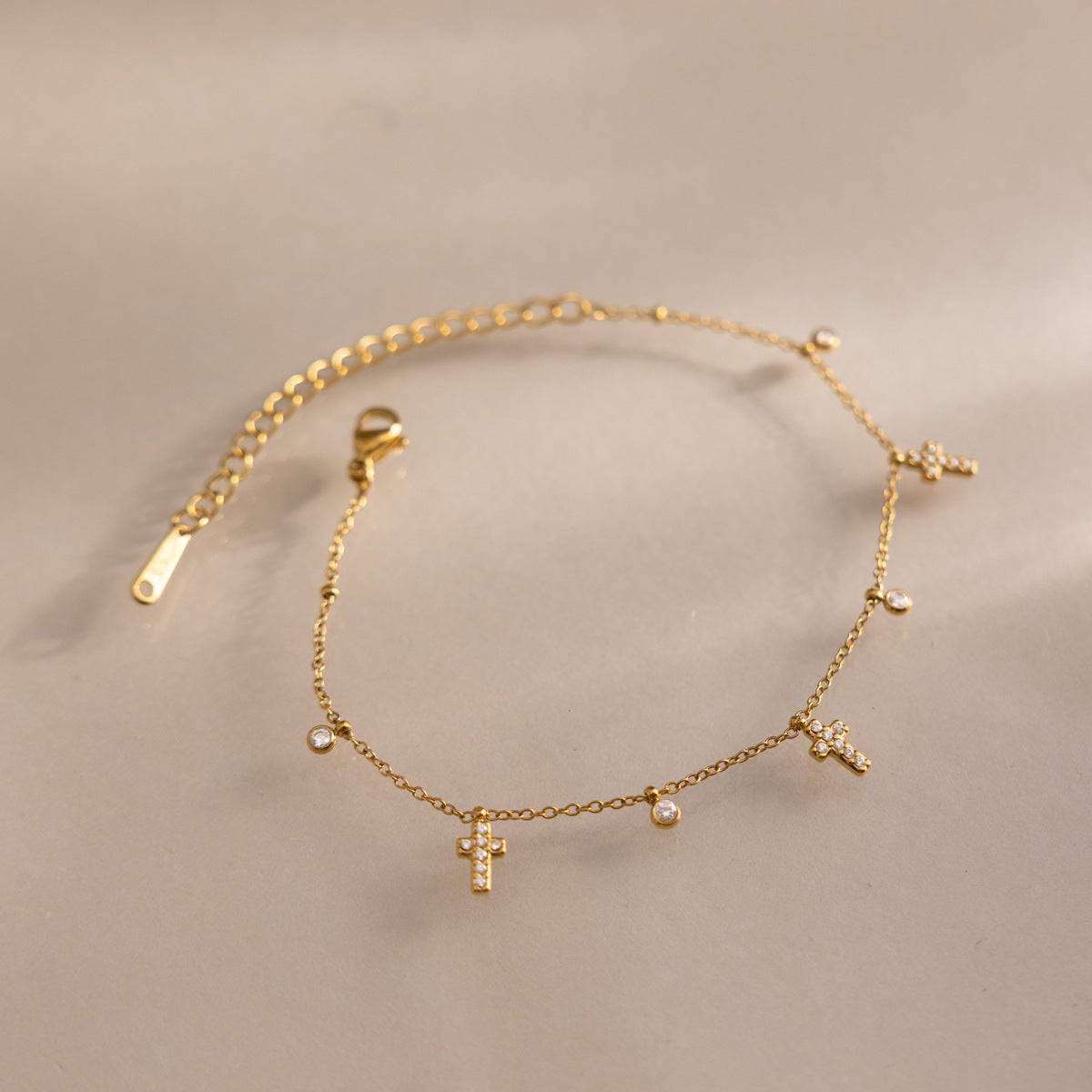 Elegant Minimalist Sacred Drop Glimmering Fringe Bracelet