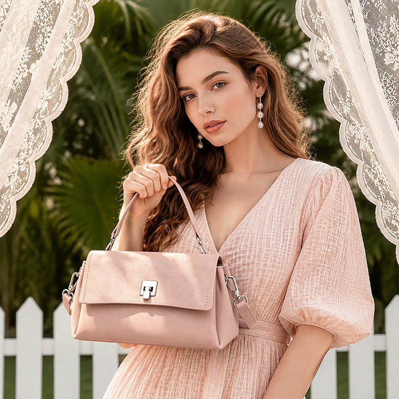 Featherlight Pebbled Genuine Leather Pillow Clutch Bag
