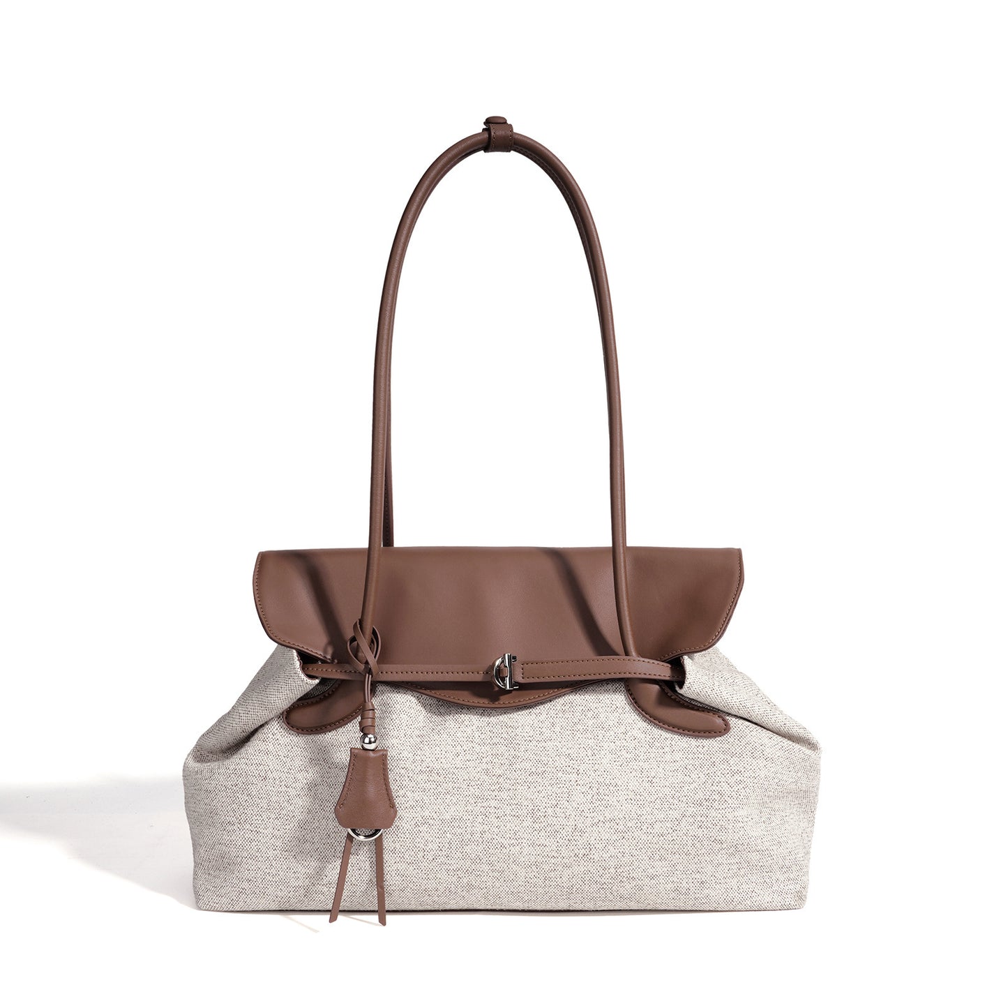 Mellow Canvas Spacious Flap Clutch Bag