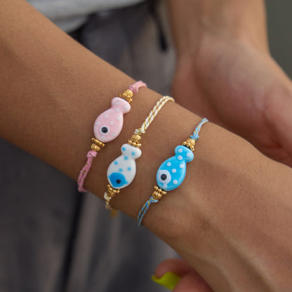 Whimsical Riviera Aquatic Dainty Charm Bracelet