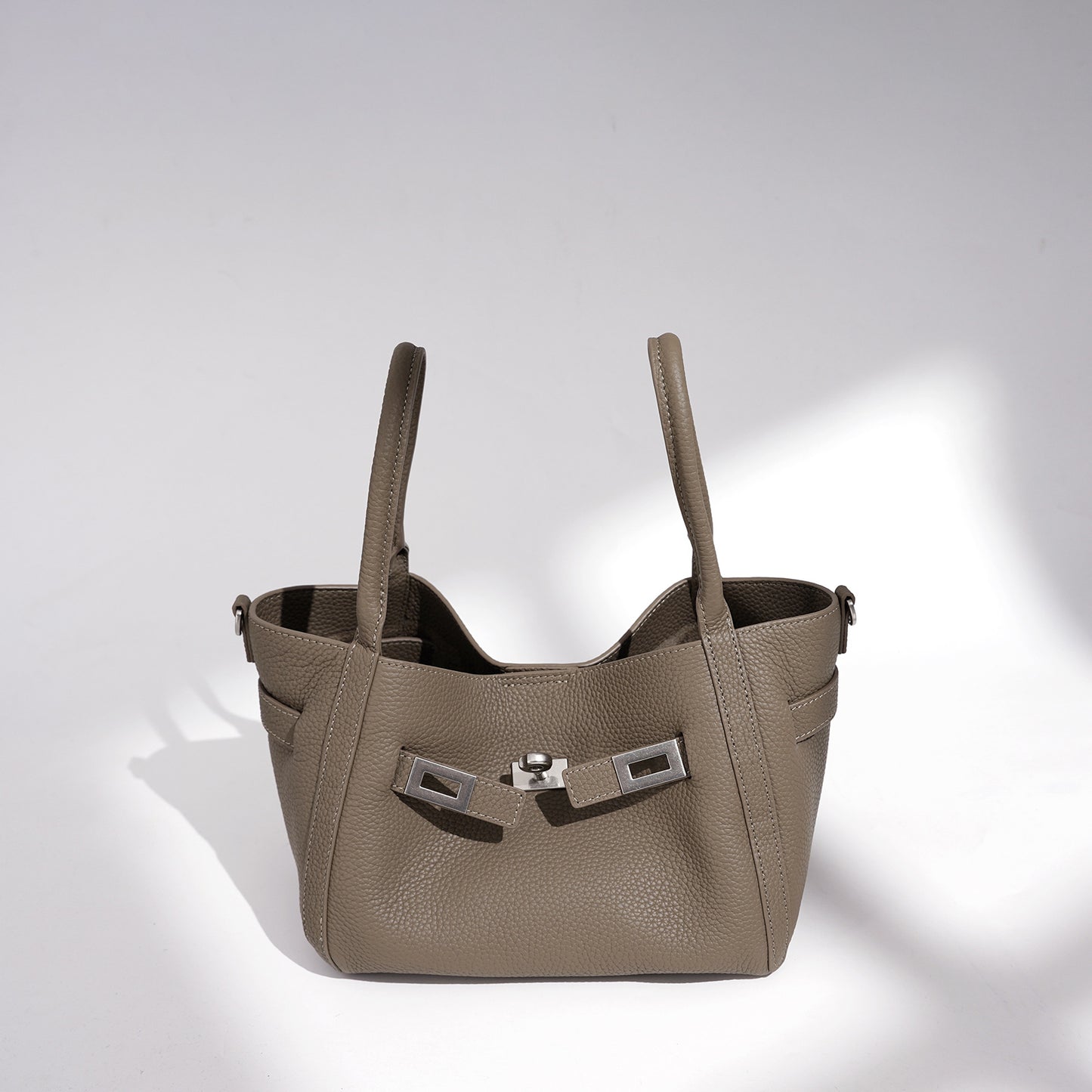 Casual Genuine Leather Mini Bucket Clutch Bag