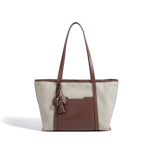 Minimalist Canvas Spacious Tote Clutch Bag