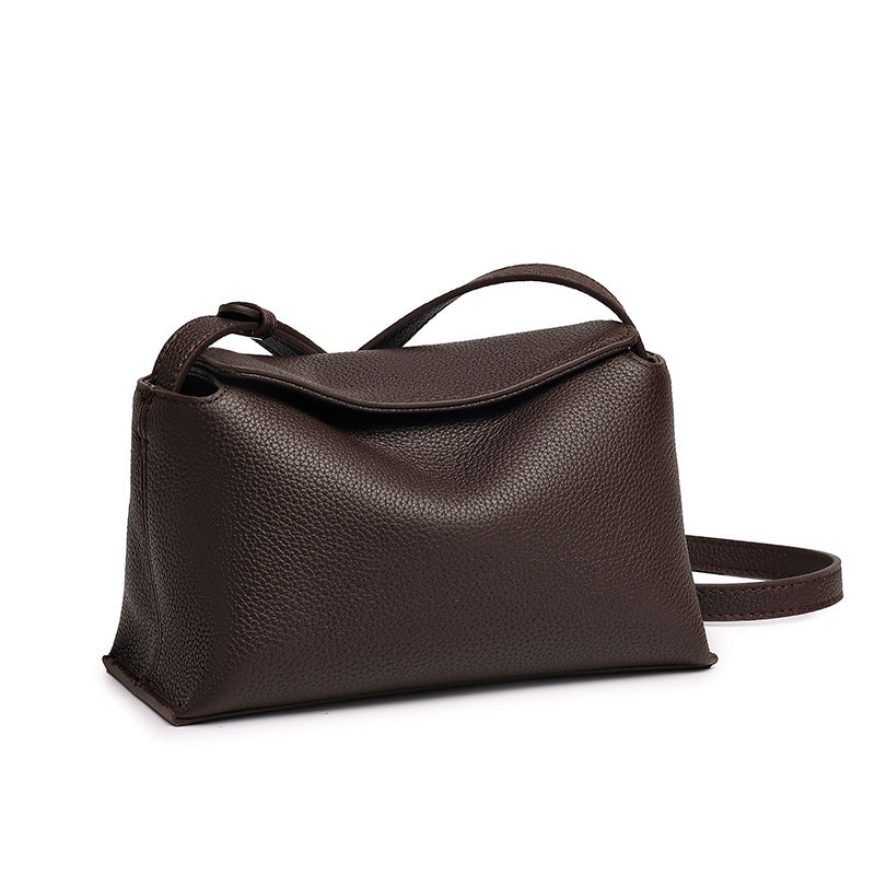 The Artisan Niche Genuine Leather Crossbody Bag with Hidden Magnetic Clasp