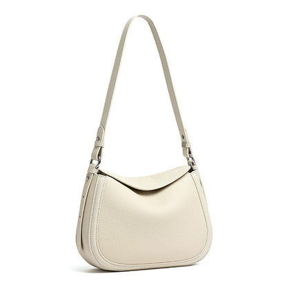 Graceful Genuine Leather Saddle Messenger Clutch Bag