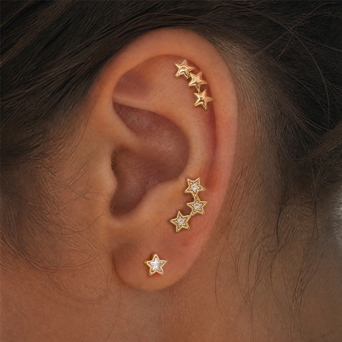 Luxury Whimsical Celestial Wave Curated Earrings Set