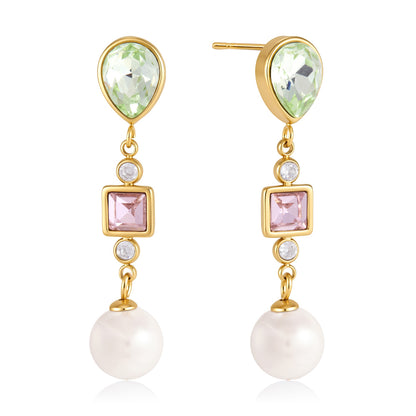 Luxury Majestic Baroque Pear Cascading Pearl Earrings