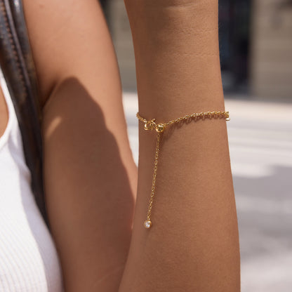 Minimalist Constellation Geometric Solitaire Layering Bracelet