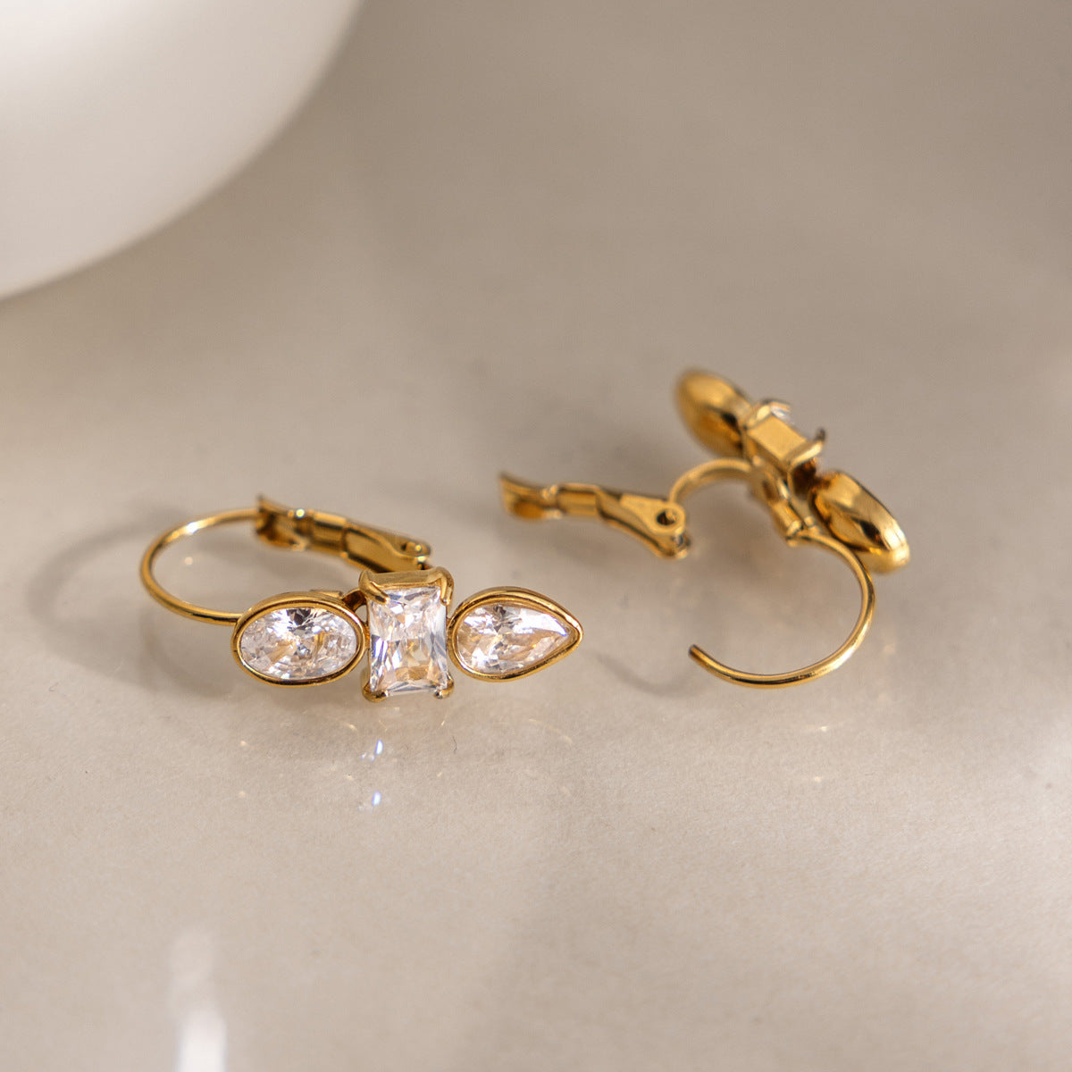 Luxury Majestic Geometric Tiered Totem Drop Earrings