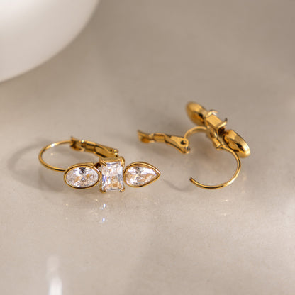 Luxury Majestic Geometric Tiered Totem Drop Earrings
