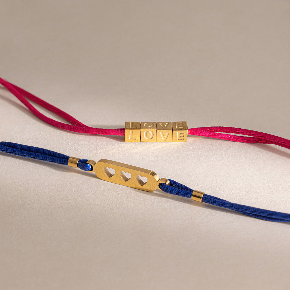 Vibrant Dopamine Iconic Charm Woven Cord Bracelet