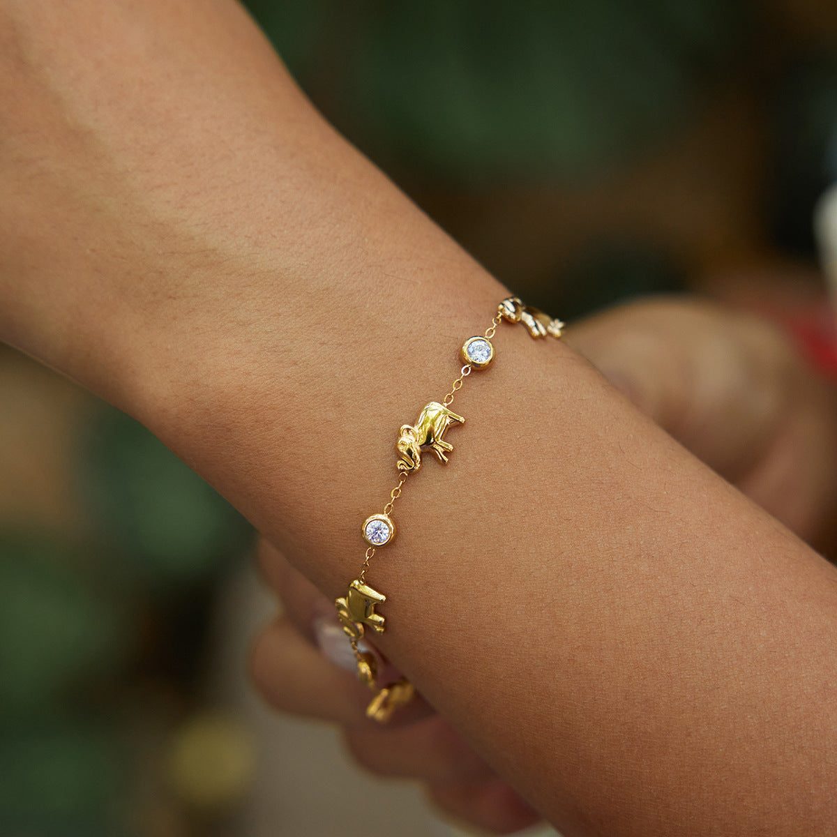 Refined Timeless Safari Fortune Solitaire Station Bracelet