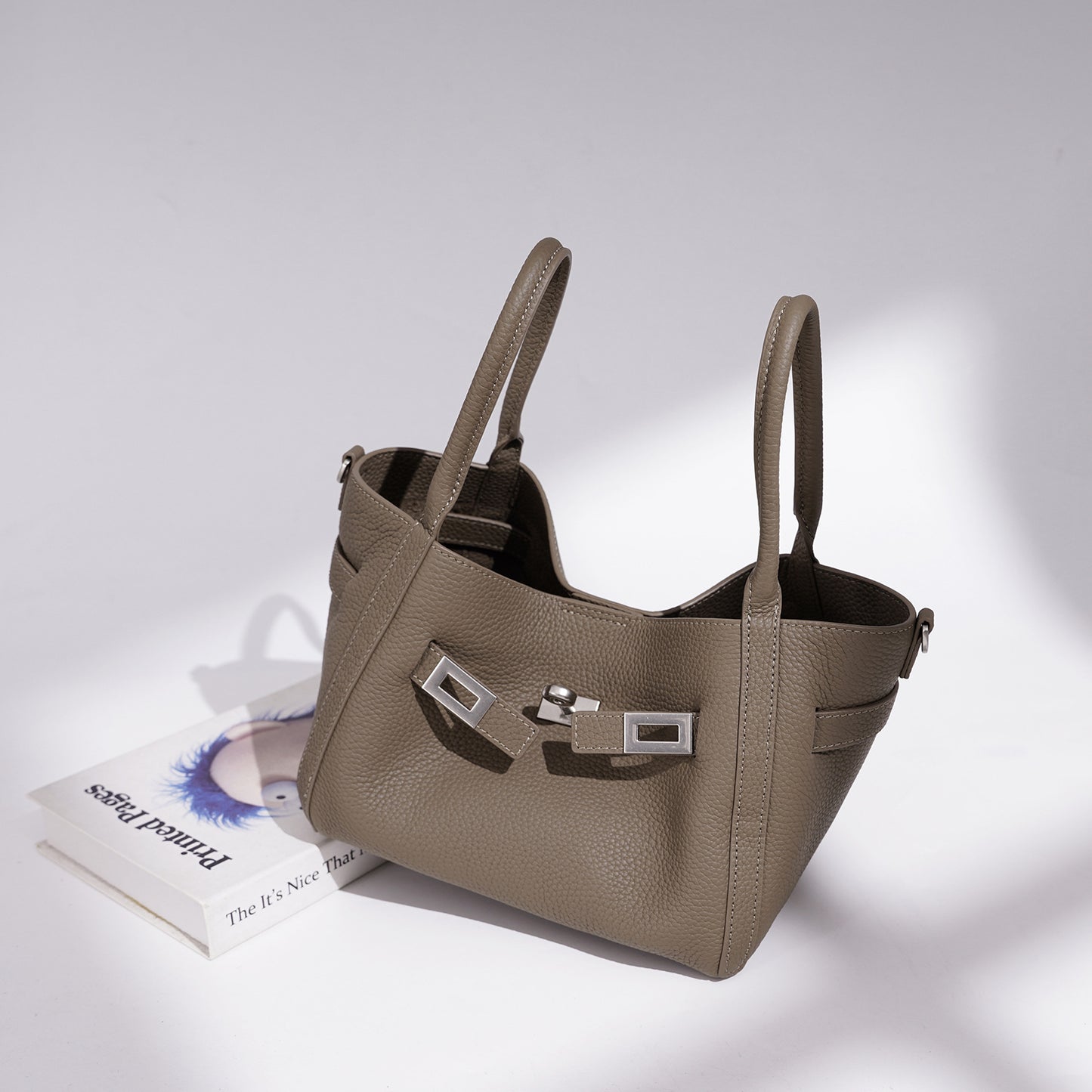 Casual Genuine Leather Mini Bucket Clutch Bag