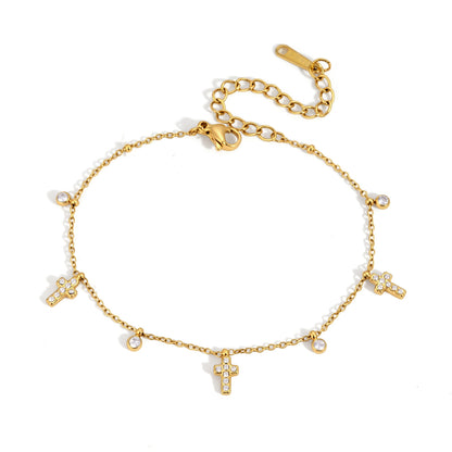 Elegant Minimalist Sacred Drop Glimmering Fringe Bracelet
