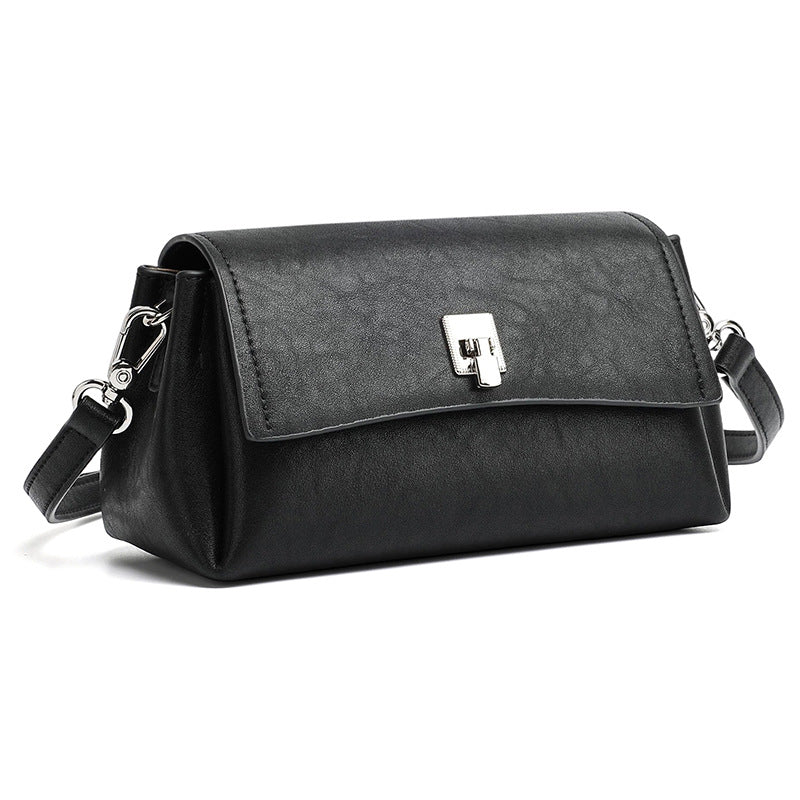 Featherlight Pebbled Genuine Leather Pillow Clutch Bag