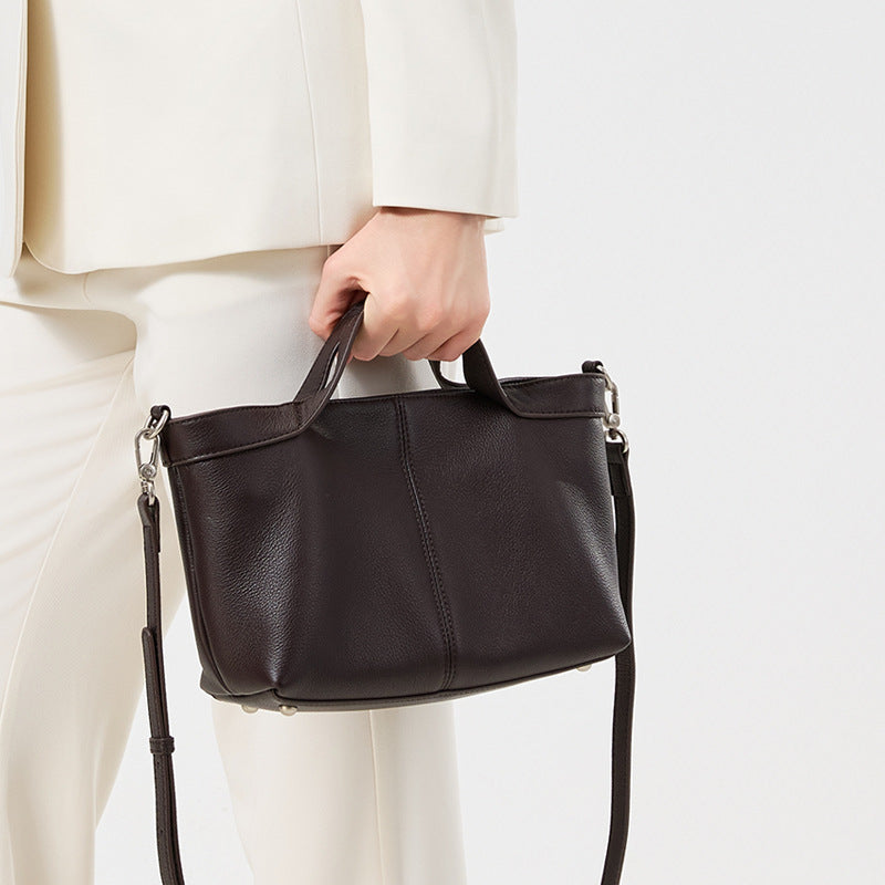 Sand Dune Mini Tote Genuine Leather Clutch Bag