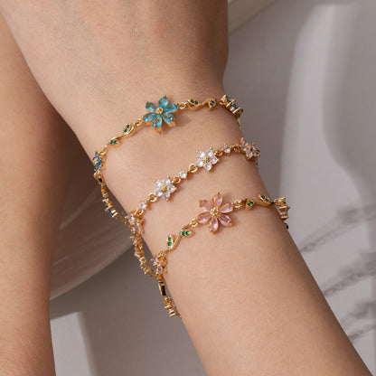 Flora Harmony Whimsical Luxury Charm Bracelet