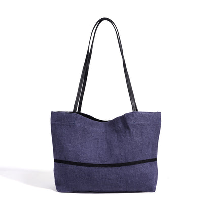 Minimalist Effortless Linen Tote Clutch Bag