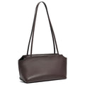 Minimalist Genuine Lambskin Leather Baguette Clutch Bag