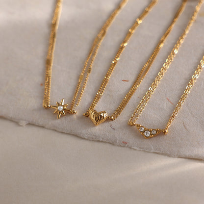 Elegant Minimalist Shimmering Double Layer Bracelet
