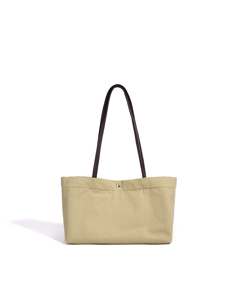 Casual Linen Canvas Tote Clutch Bag
