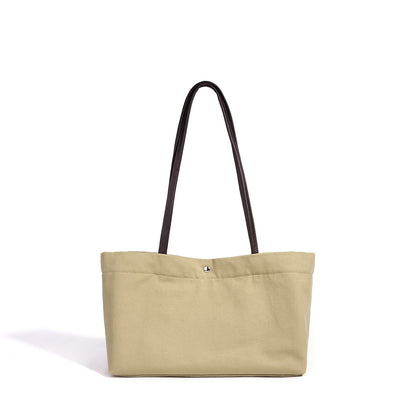Casual Linen Canvas Tote Clutch Bag