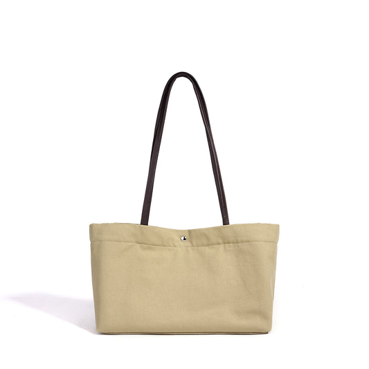 Casual Linen Canvas Tote Clutch Bag
