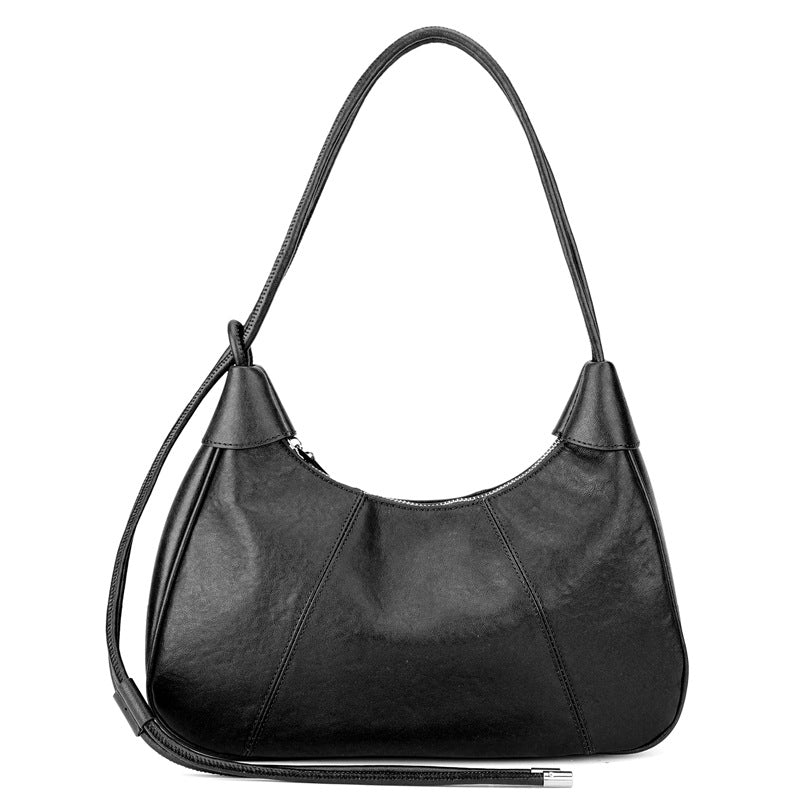 Women's Sable Crescent Genuine Leather Hobo Bag