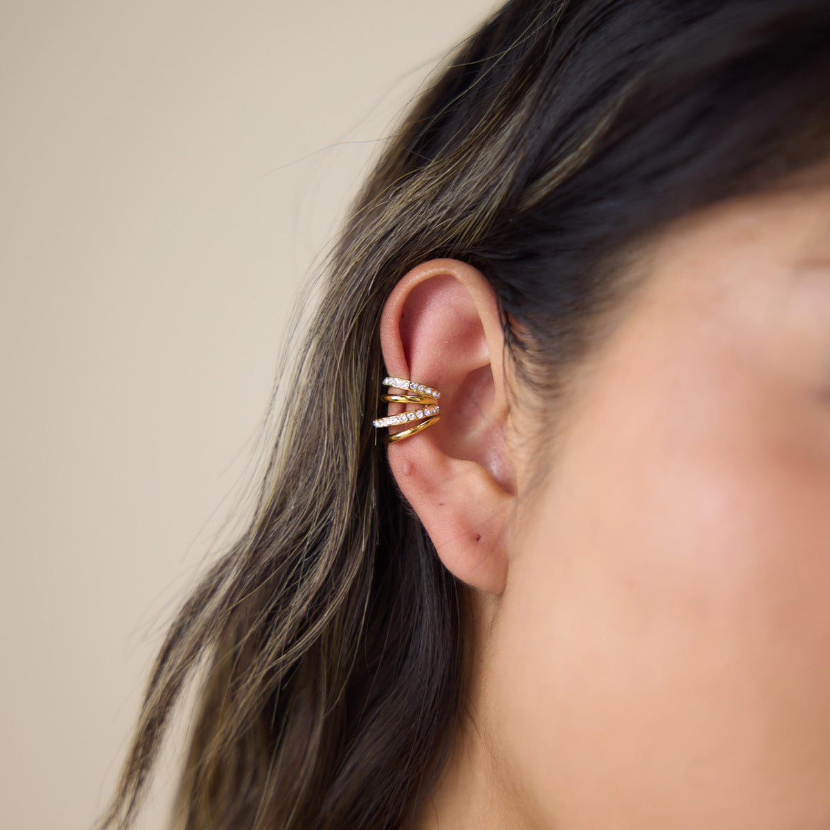 Elegant Glamorous Wild Silhouette Exotic Huggie Earrings