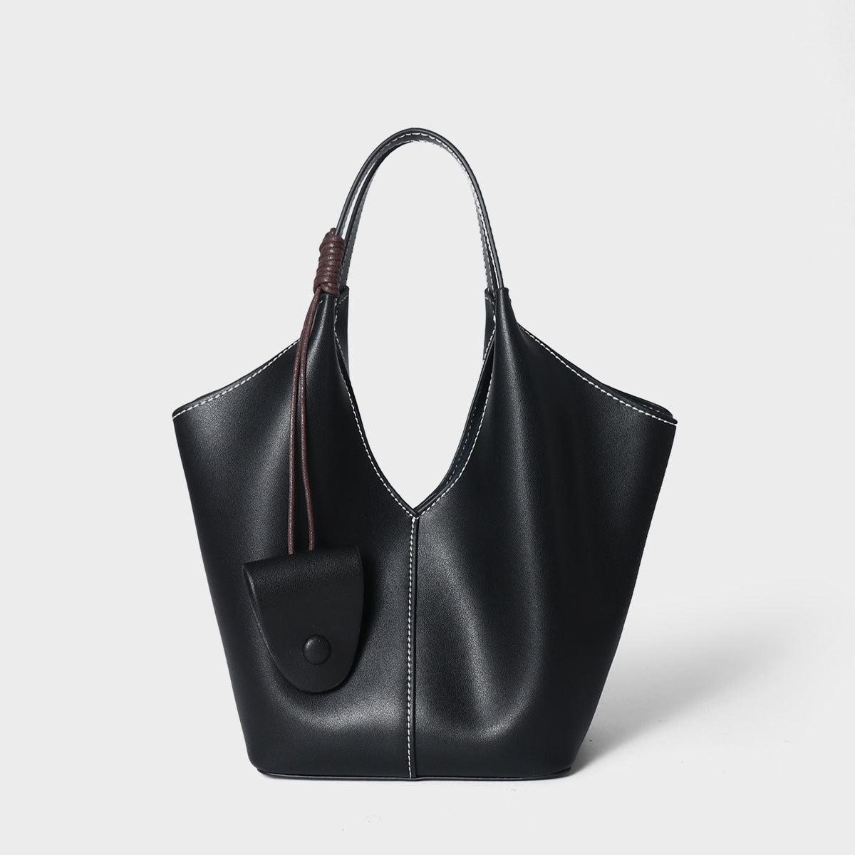The Artisan Weave Genuine Leather Hobo Tote Bag with Detachable Strap