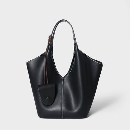 The Artisan Weave Genuine Leather Hobo Tote Bag with Detachable Strap