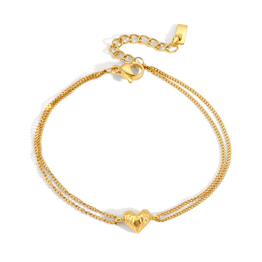 Elegant Minimalist Shimmering Double Layer Bracelet