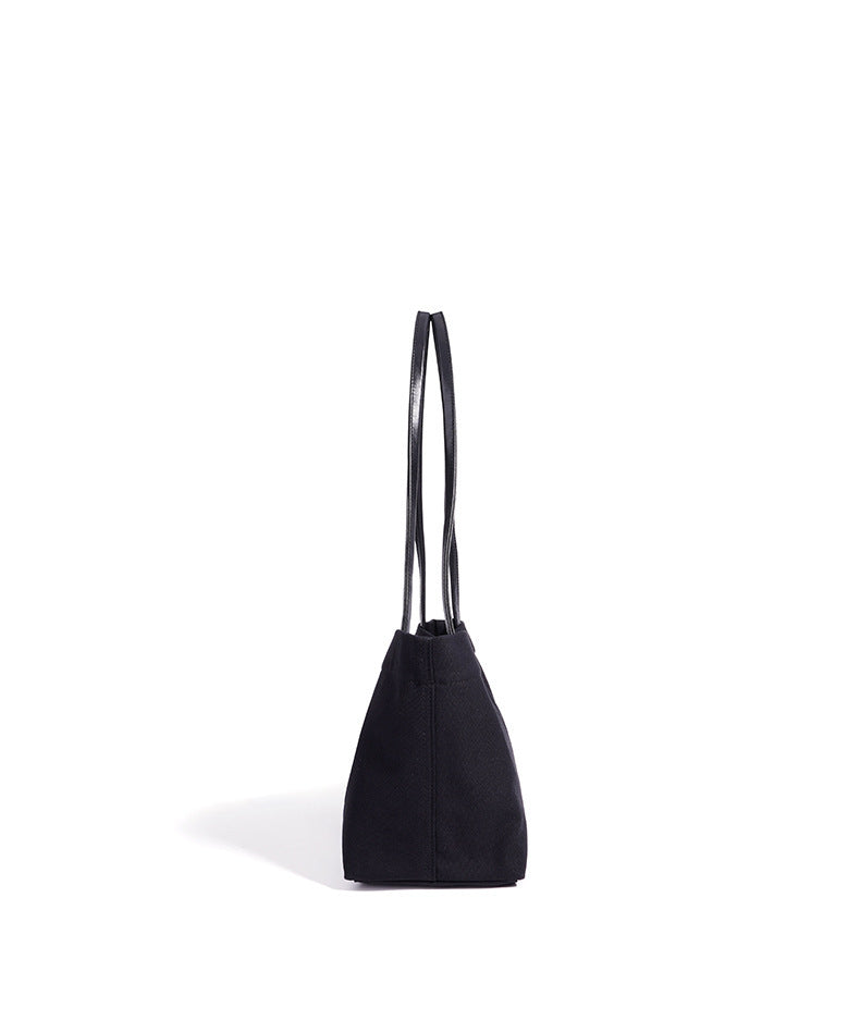 Casual Linen Canvas Tote Clutch Bag