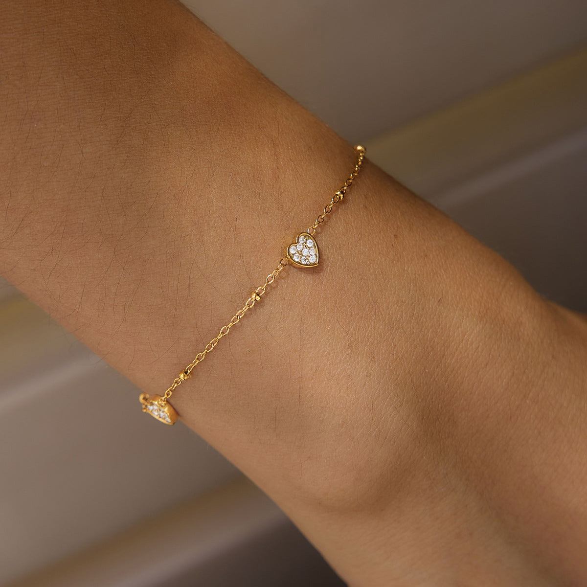 Modern Luxury Delicate Pavé Station Bracelet