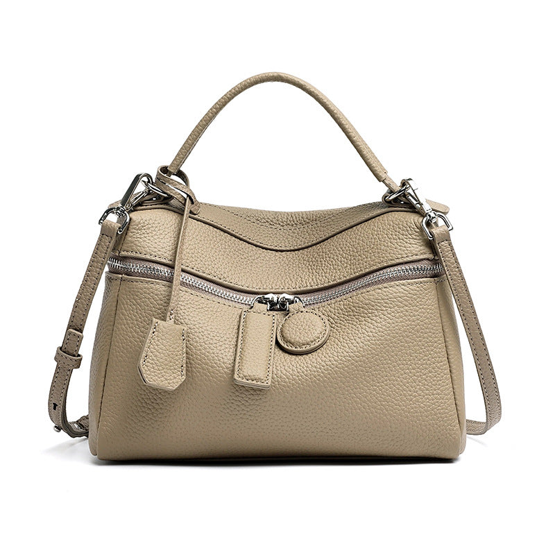 Chic Genuine Leather Square Pillow Clutch Bag