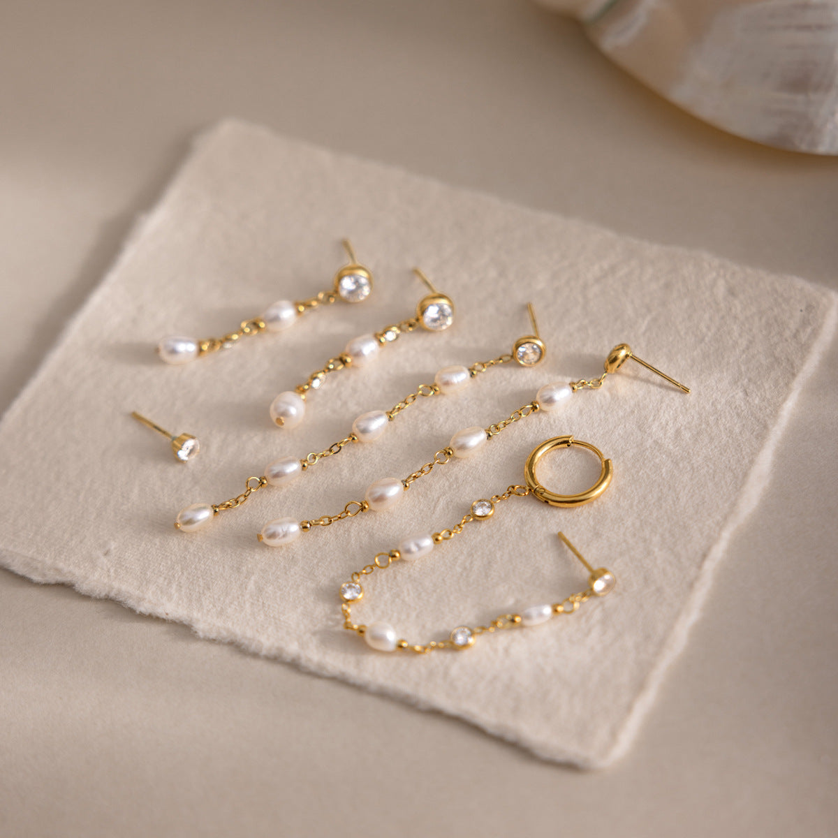 Luxury Whimsical Cascading Linear Radiant Drop Earrings