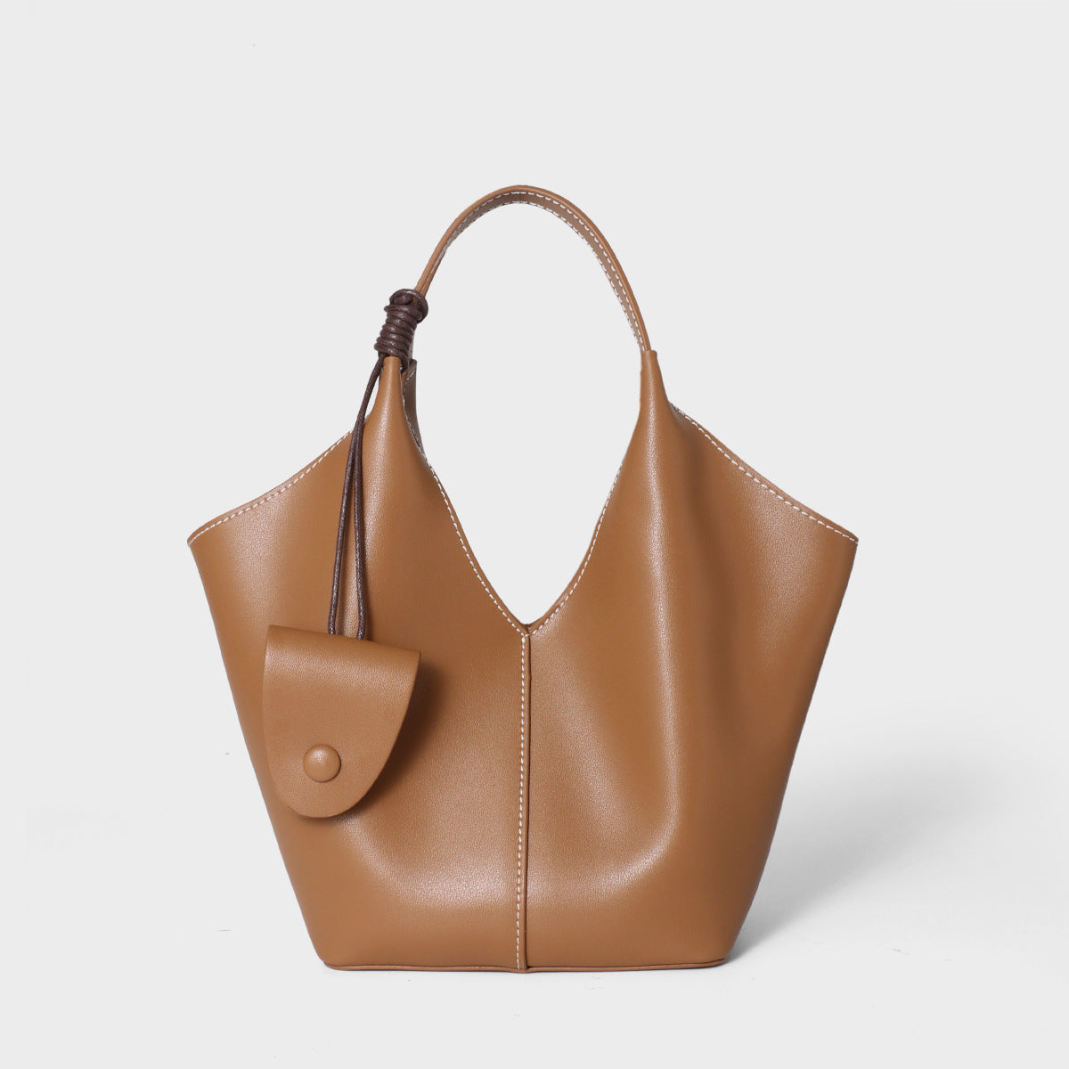 The Artisan Weave Genuine Leather Hobo Tote Bag with Detachable Strap