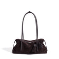 Schicke matte Baguette-Clutch aus echtem Leder