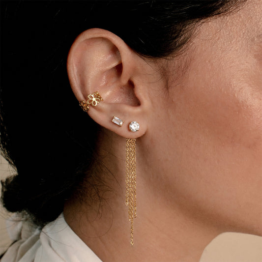Luxury Majestic Fluid Cascading Tassel Drop Earrings