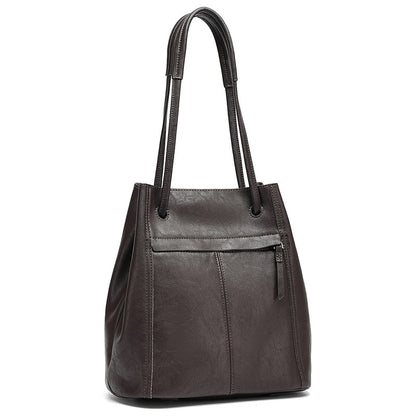 Artisanal Soft Genuine Leather Tote Clutch Bag
