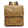 Vintage Casual Genuine Leather Flap Backpack