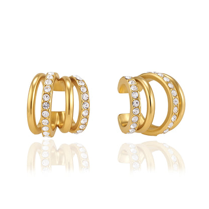 Elegant Glamorous Wild Silhouette Exotic Huggie Earrings