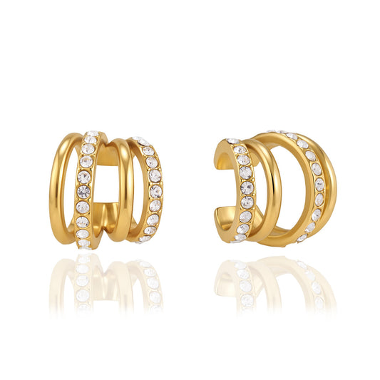 Elegant Glamorous Wild Silhouette Exotic Huggie Earrings