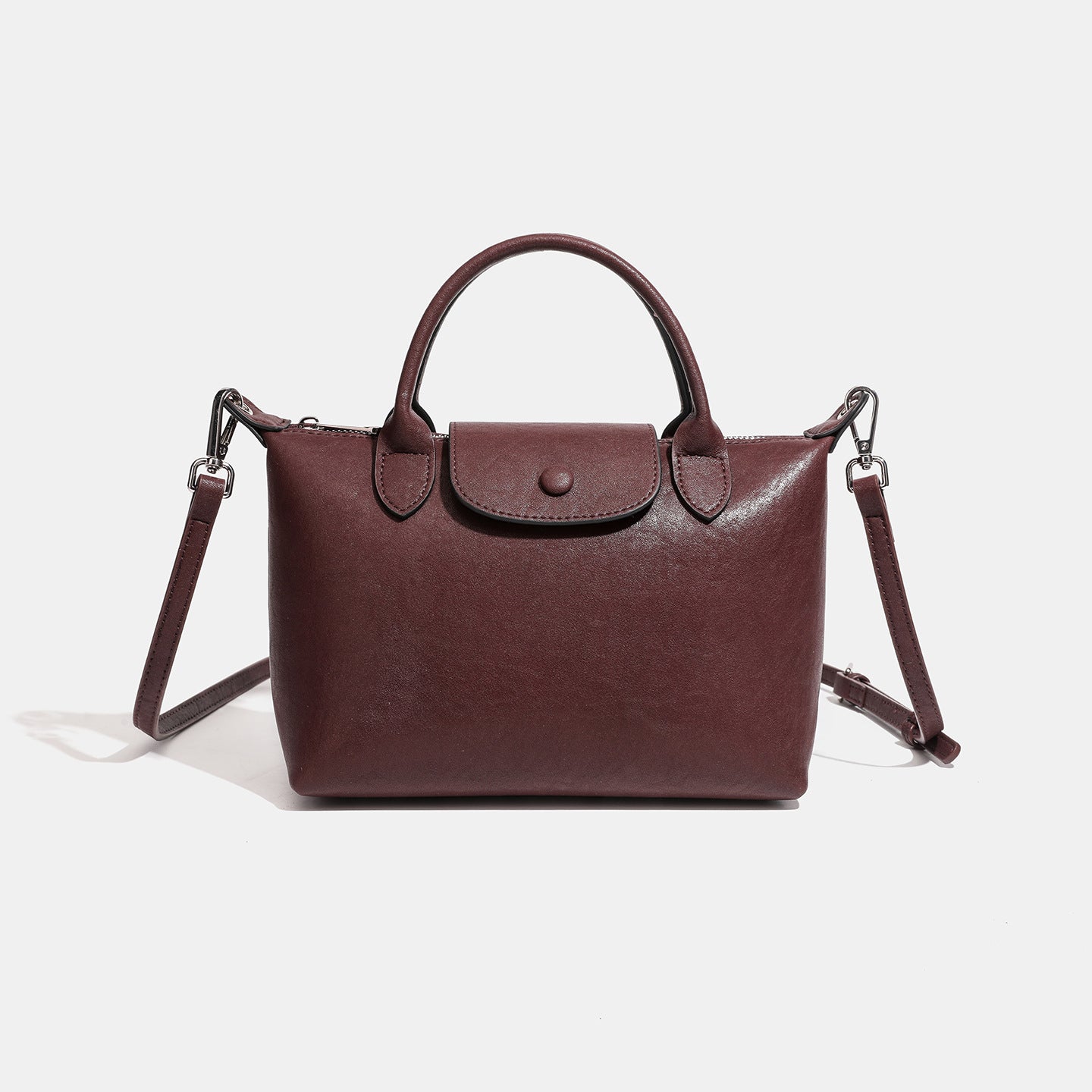 Heritage Genuine Leather Slouchy Clutch Dumpling Bag