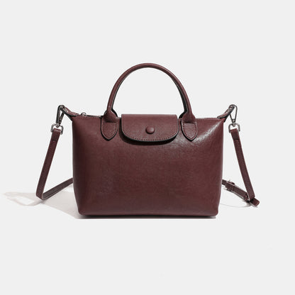 Heritage Genuine Leather Slouchy Clutch Dumpling Bag