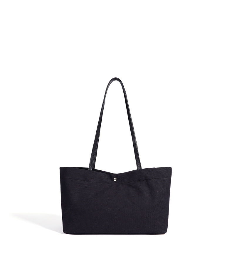 Casual Linen Canvas Tote Clutch Bag