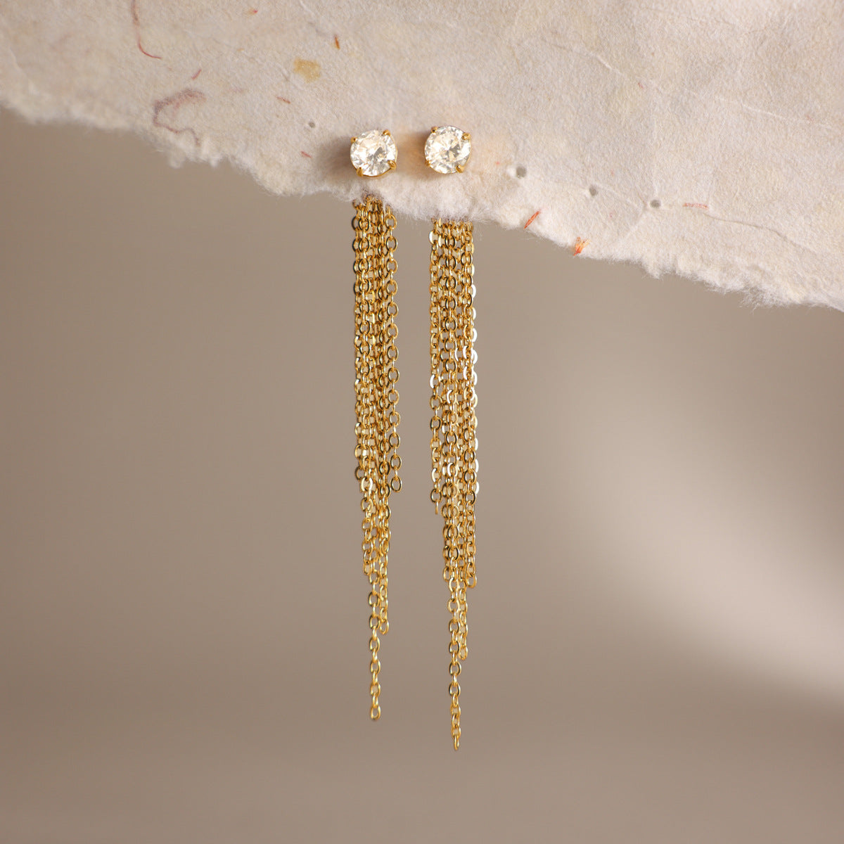 Luxury Majestic Fluid Cascading Tassel Drop Earrings